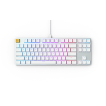 Glorious GMMK Modular Mechanical keyboard (White ice) - Gateron Brown Switch